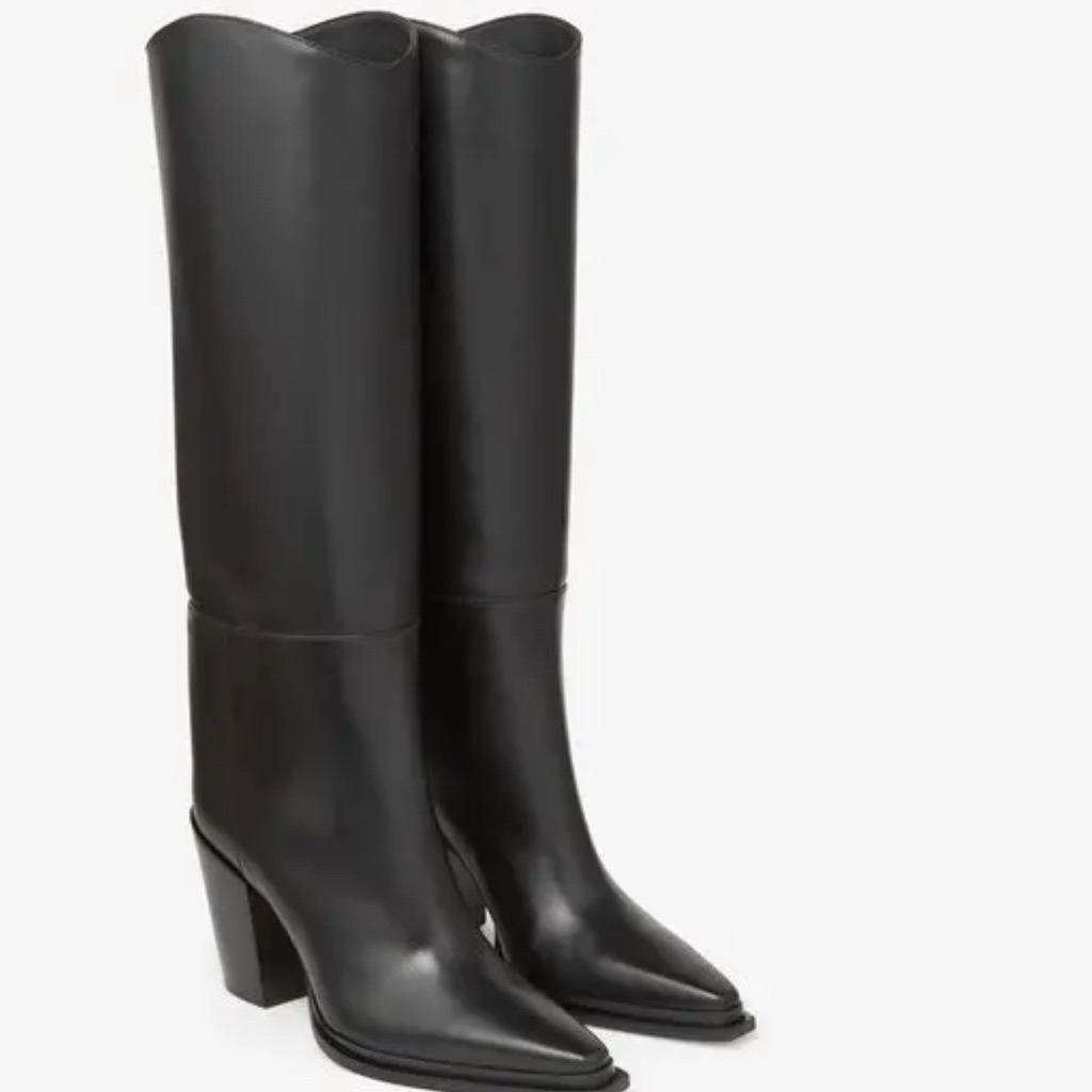 Jimmy Choo Cece 80 Black Tall Knee Boots 36=6